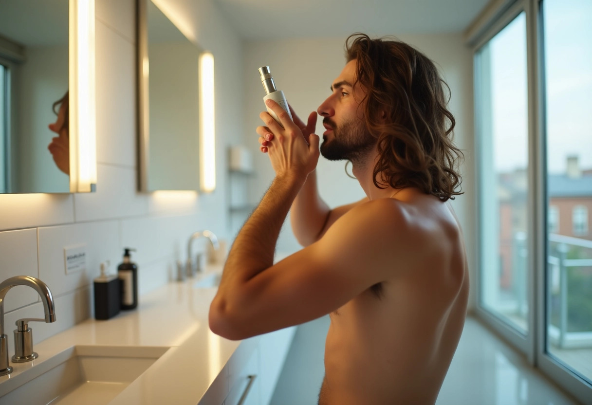 homme cheveux longs